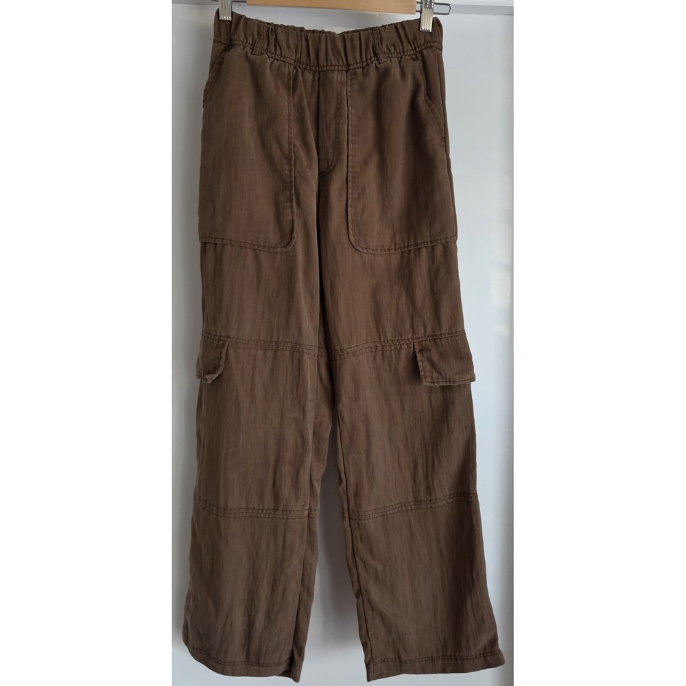 Zara Cargo Pants Women XS Brown Streetwear Casual Trousers Slacks
